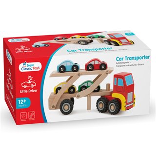 Car transporter with 4 vehicles
